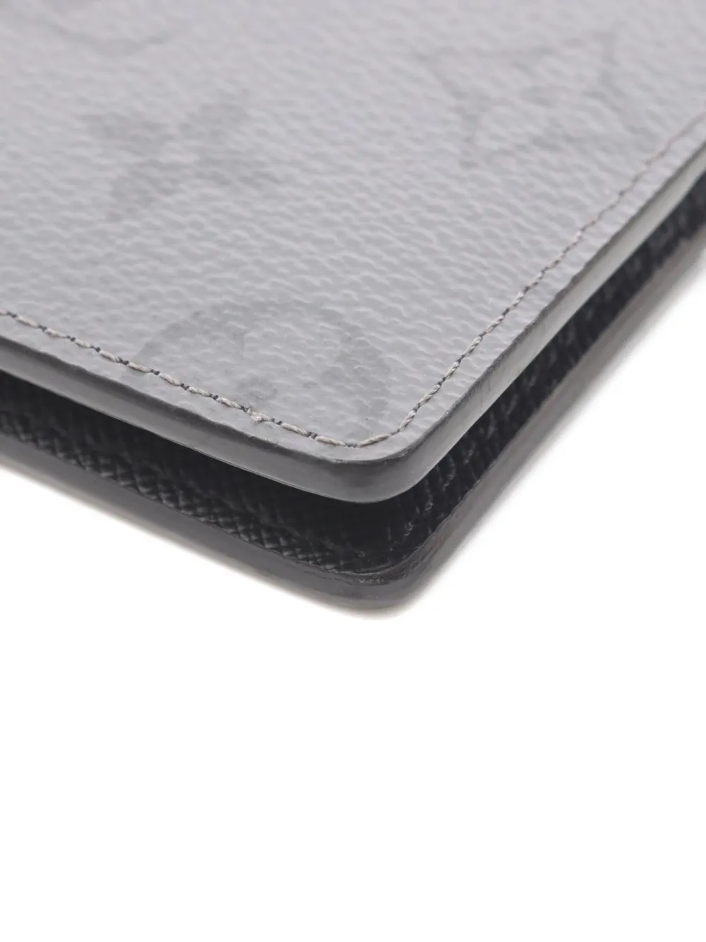 Pre-owned Louis Vuitton 2021 Eclipse Reverse Wallet In Black