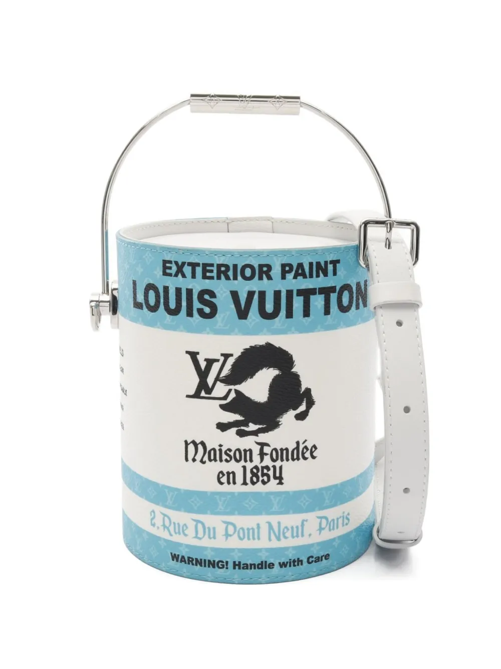 Louis Vuitton Pre-Owned 2021 Paint Can handbag - ホワイト Louis Vuitton Pre-Owned 2021 Paint Can handbag - ホワイト