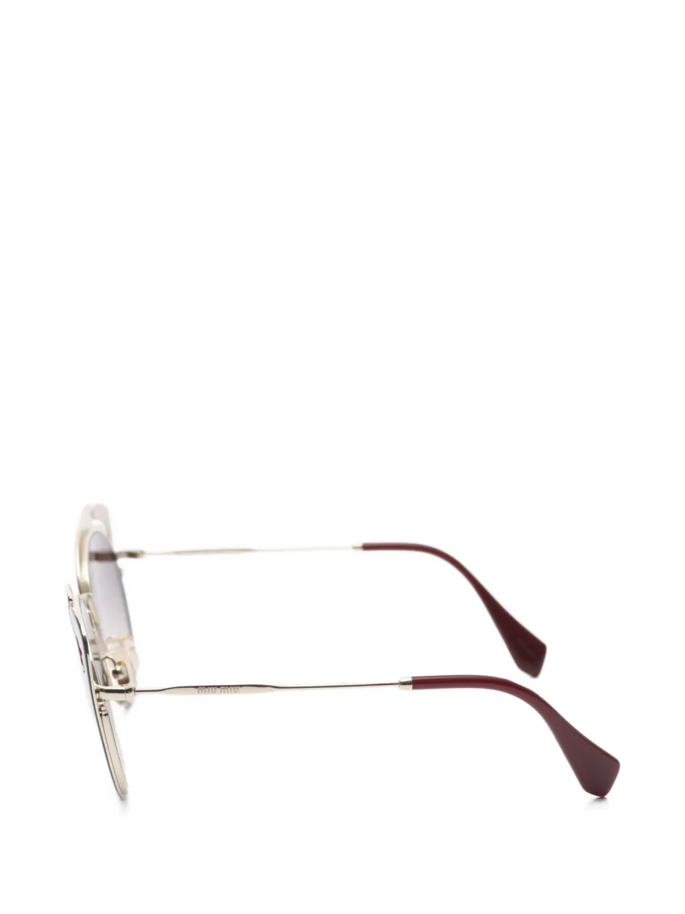 Pre-owned Miu Miu 2000 Gp Sunglasses In Red