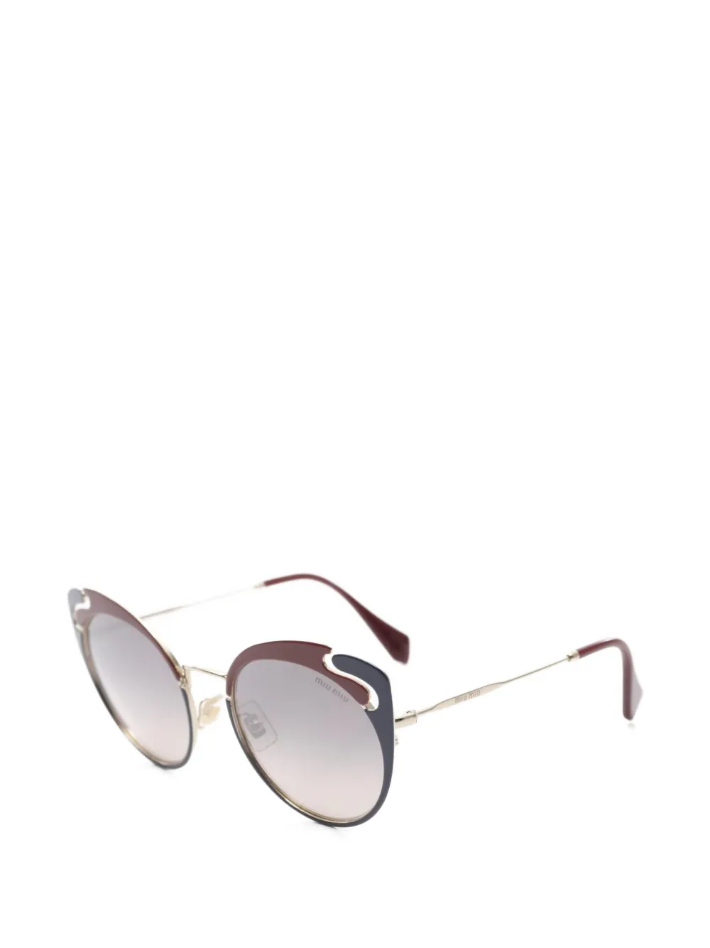 Pre-owned Miu Miu 2000 Gp Sunglasses In Red