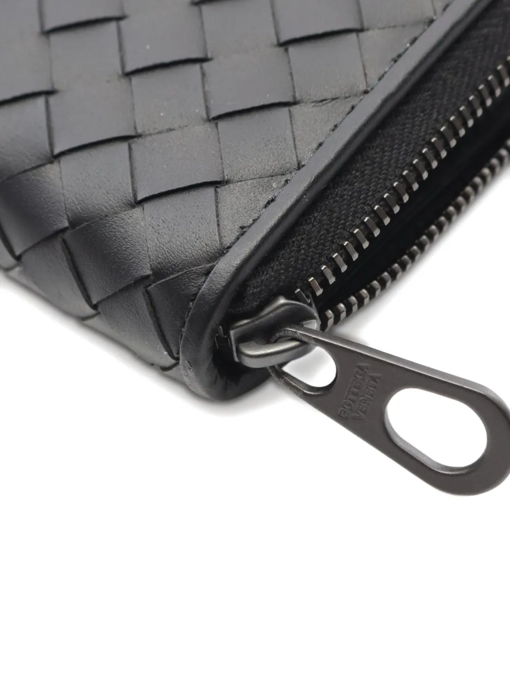 Pre-owned Bottega Veneta 2010s Intrecciato Leather Wallet In Black