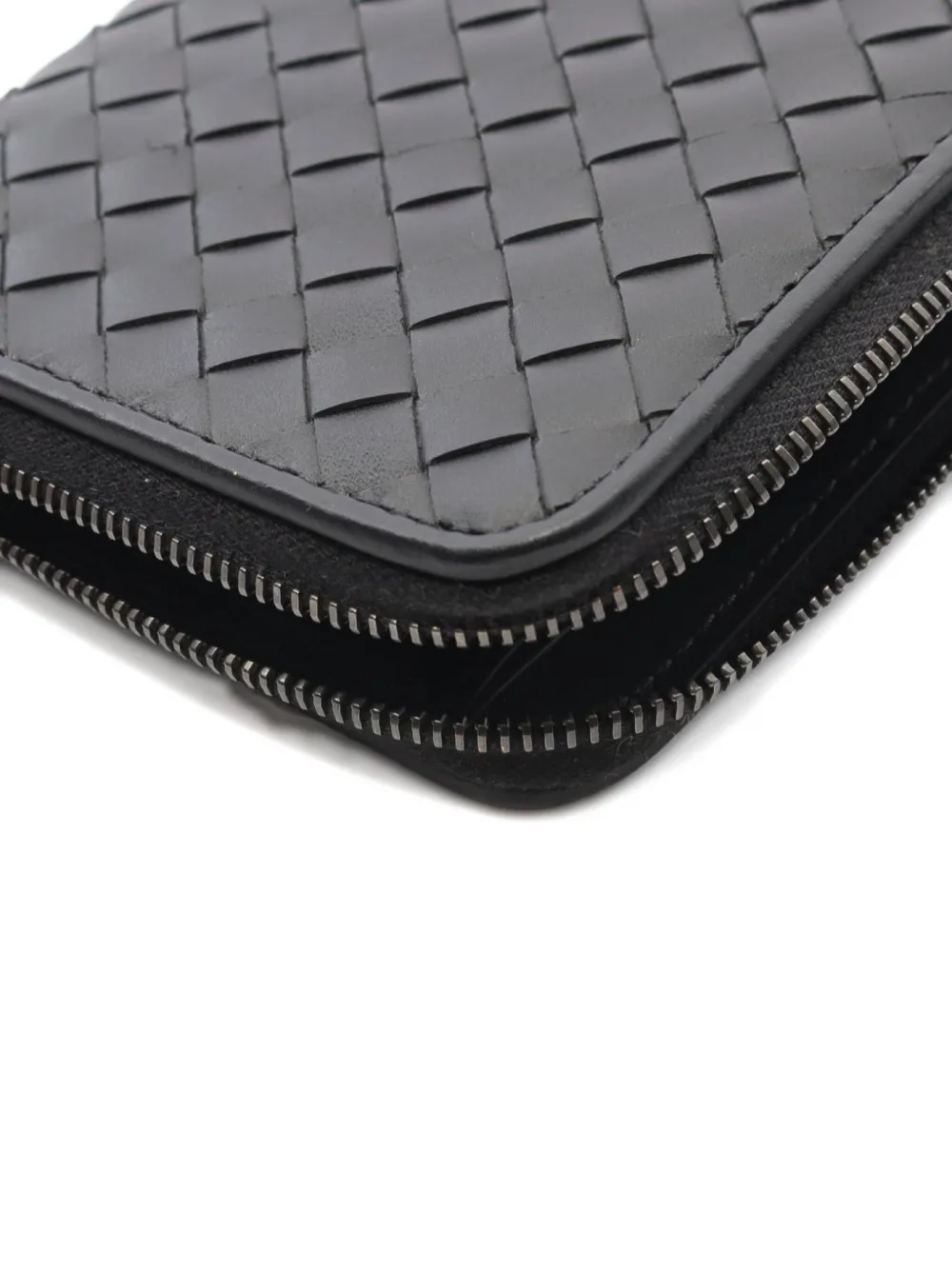 Pre-owned Bottega Veneta 2010s Intrecciato Leather Wallet In Black