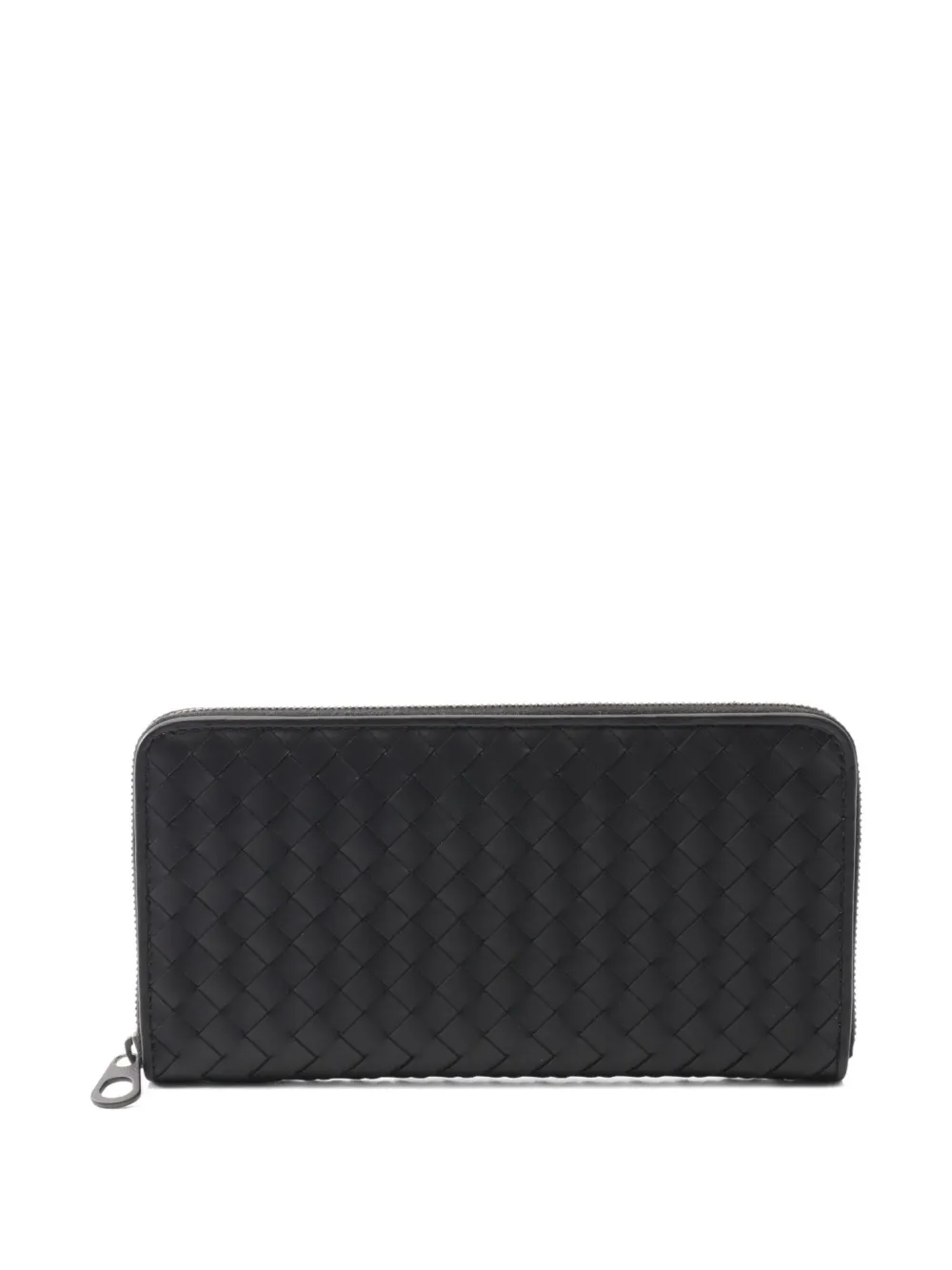 Pre-owned Bottega Veneta 2010s Intrecciato Leather Wallet In Black