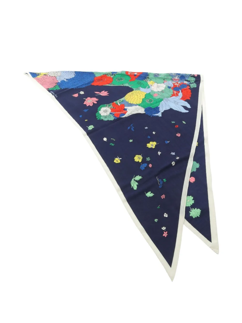 Hermès Pre-Owned 2020s Triangle Geant Robe Legere scarf | Blue | Image 1