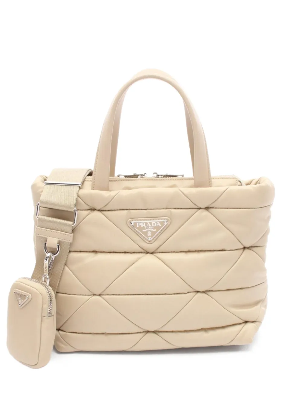 2010s quilted padded handbag