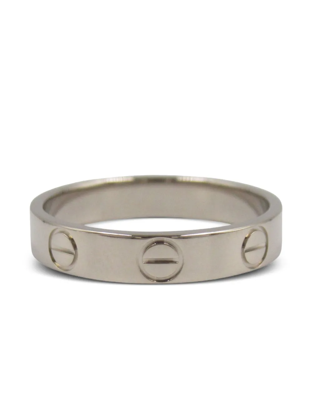 Cartier 2010s ミニ ラブ リング 18Kホワイトゴールド - シルバートーン Cartier 2010s ミニ ラブ リング 18Kホワイトゴールド - シルバートーン