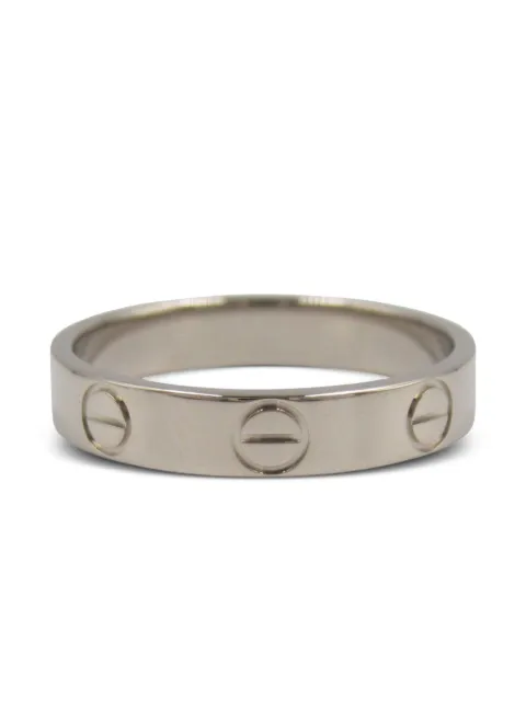 Cartier 2010s 18K white gold mini Love ring