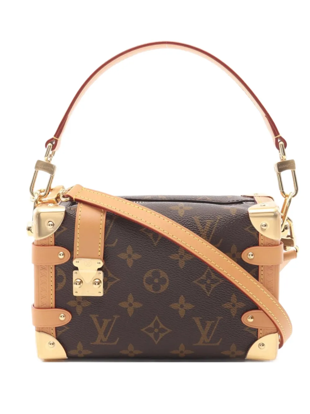 Louis Vuitton Pre-Owned 2021 サイド トランク PM モノグラム ハンドバッグ - ブラウン Louis Vuitton Pre-Owned 2021 サイド トランク PM モノグラム ハンドバッグ - ブラウン