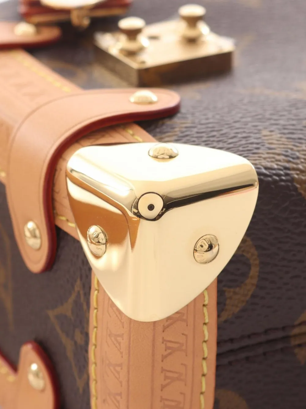 Pre-owned Louis Vuitton 2021 Side Trunk Pm Monogram Handbag In Brown