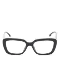 CHANEL Pre-Owned 2000s rectangle-frame glasses - Black