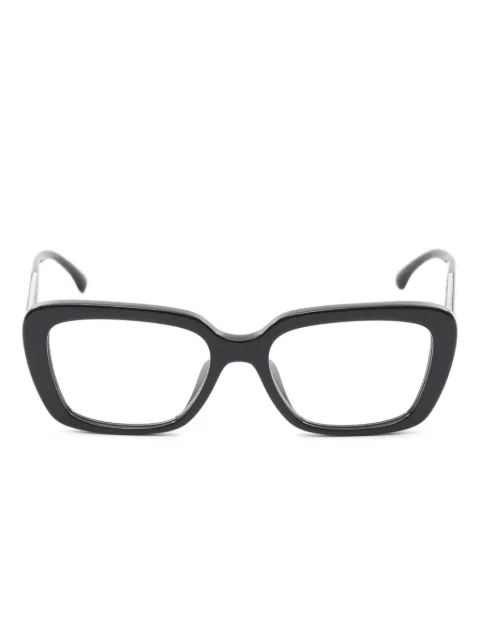 CHANEL Pre-Owned 2000s rectangle-frame glasses