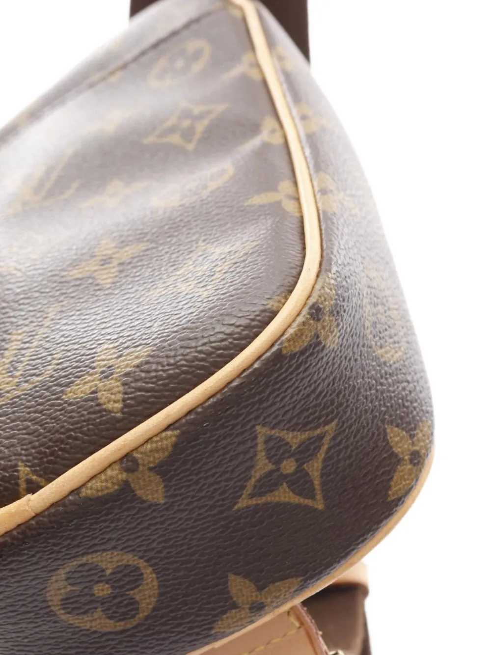 Pre-owned Louis Vuitton 2010 Pochette Ganju Body Bag In Brown