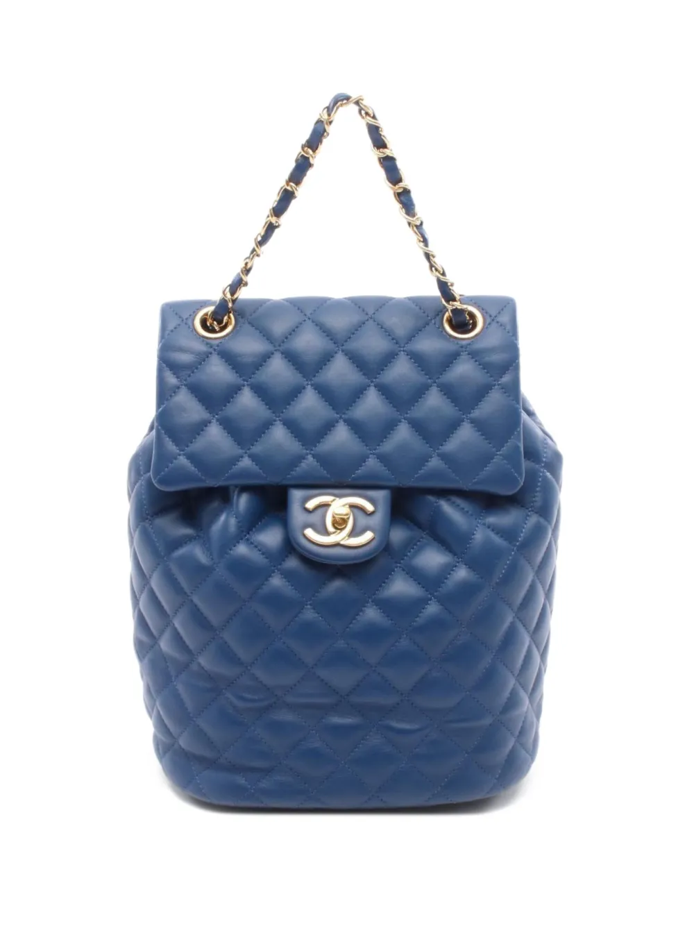 CHANEL Pre-Owned 2017-2018 Matelasse backpack - ブルー CHANEL Pre-Owned 2017-2018 Matelasse backpack - ブルー