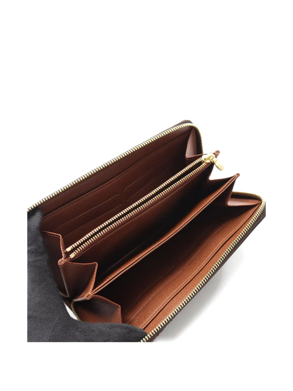 Pre-owned Louis Vuitton 2010 Zippy Wallet In Brown