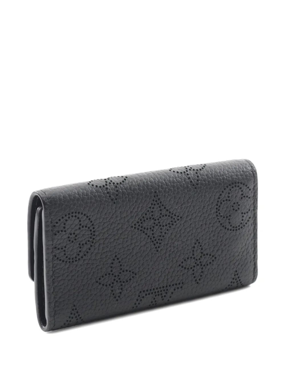 Pre-owned Louis Vuitton 2021 Mahina Wallet In Black