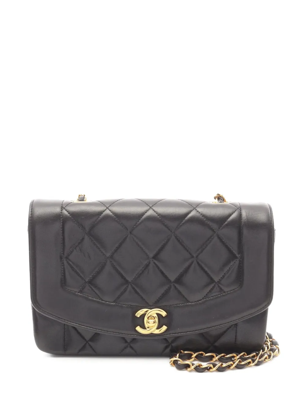 CHANEL Pre-Owned 1994-1996 Diana shoulder bag - ブラック CHANEL Pre-Owned 1994-1996 Diana shoulder bag - ブラック