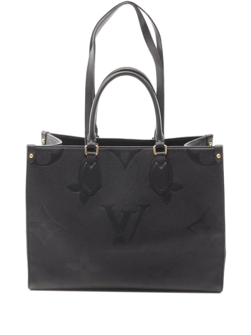 Louis Vuitton Pre-Owned 2021 オン ザ ゴー MM ハンドバッグ - ブラック Louis Vuitton Pre-Owned 2021 オン ザ ゴー MM ハンドバッグ - ブラック