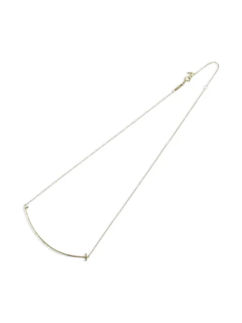 Tiffany & Co. Pre-Owned 2010s 18K yellow gold T-Smile necklace
