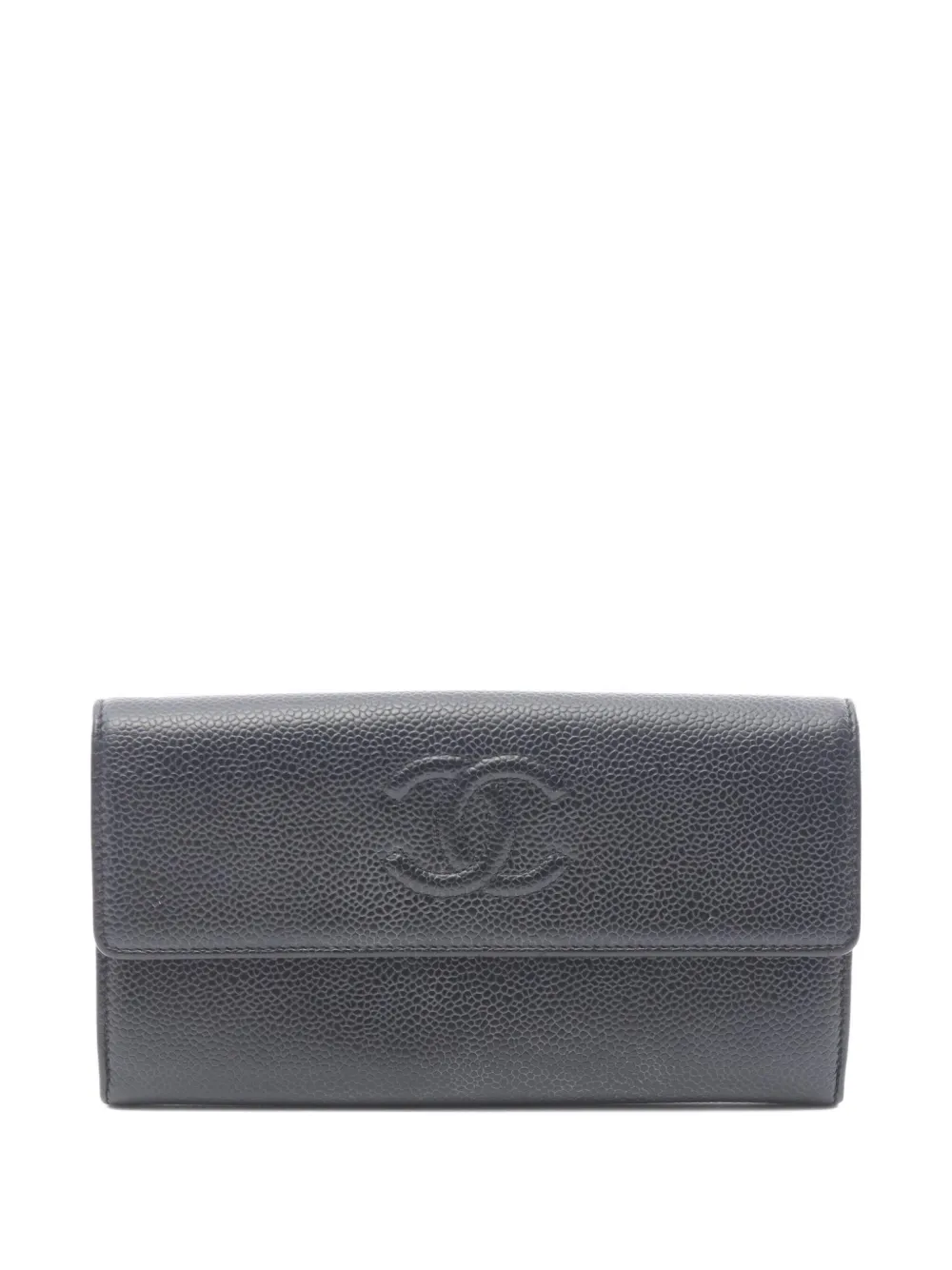 CHANEL Pre-Owned 2013-2014 CC logo wallet - ブラック CHANEL Pre-Owned 2013-2014 CC logo wallet - ブラック