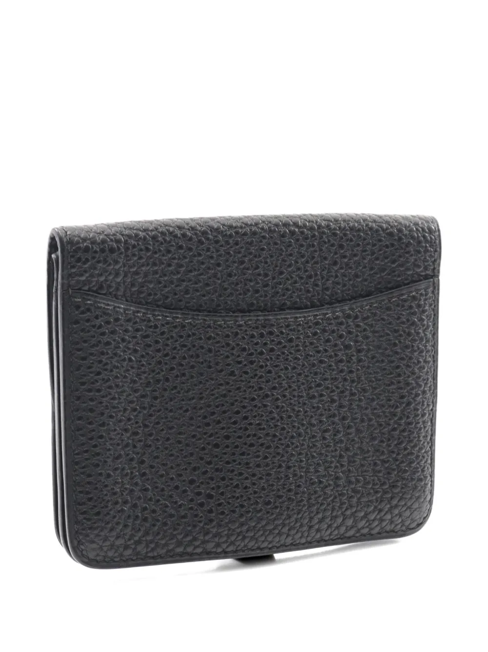 Pre-owned Hermes 2000 Dogon Cardholder In Black