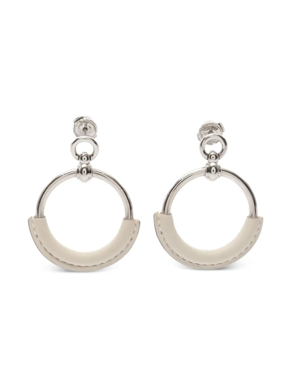 Hermès Pre-Owned 2000 Loop Grand earrings - シルバートーン Hermès Pre-Owned 2000 Loop Grand earrings - シルバートーン