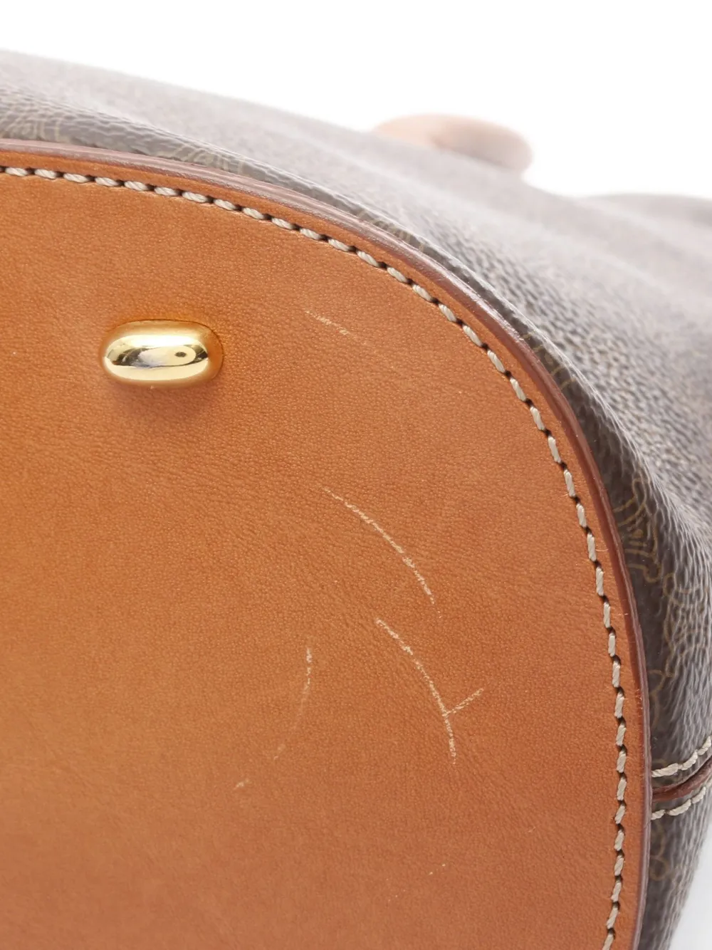 Pre-owned Celine 2010 Macadam Handbag In Brown