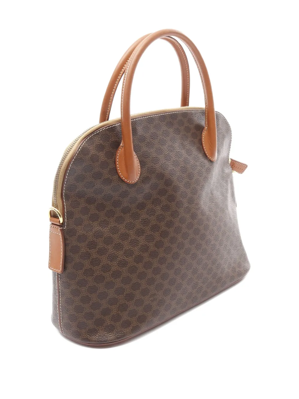 Pre-owned Celine 2010 Macadam Handbag In Brown