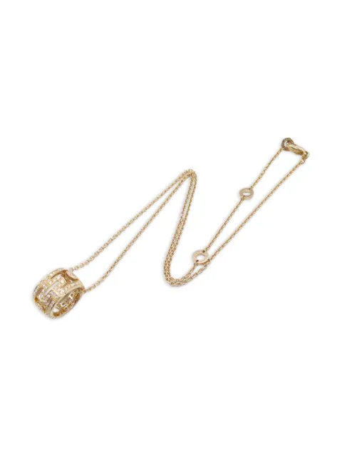Bvlgari Pre-Owned 2010 18kt rose gold Open Parenthood diamond necklace