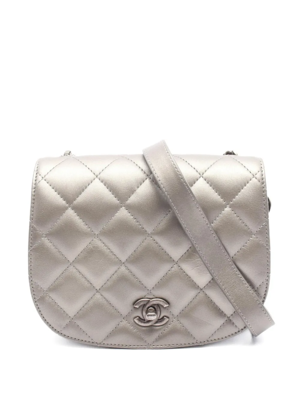 CHANEL Pre-Owned 2021 チェーン ショルダーバッグ - グレー CHANEL Pre-Owned 2021 チェーン ショルダーバッグ - グレー