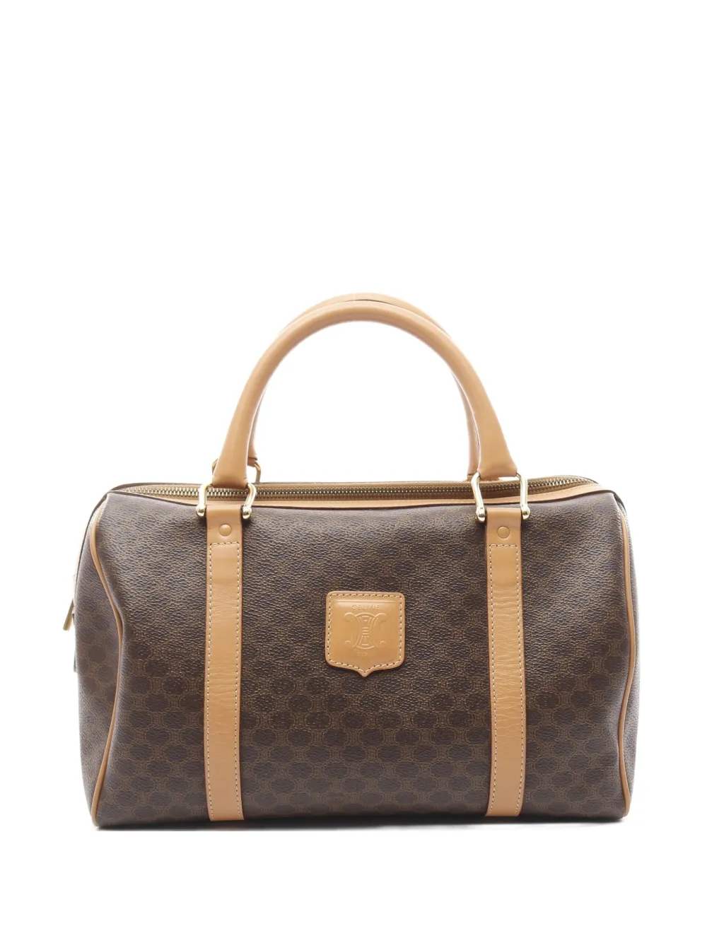 Pre-owned Celine 2010s Macadam Tote Bag In Brown