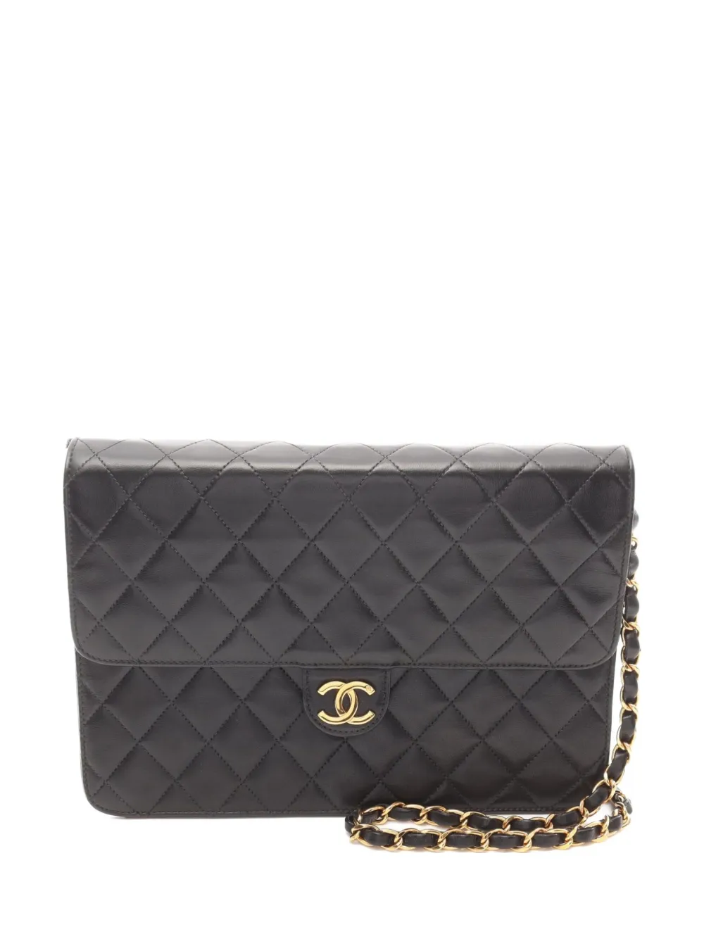 CHANEL Pre-Owned 1997-1999 Single Flap shoulder bag - ブラック CHANEL Pre-Owned 1997-1999 Single Flap shoulder bag - ブラック