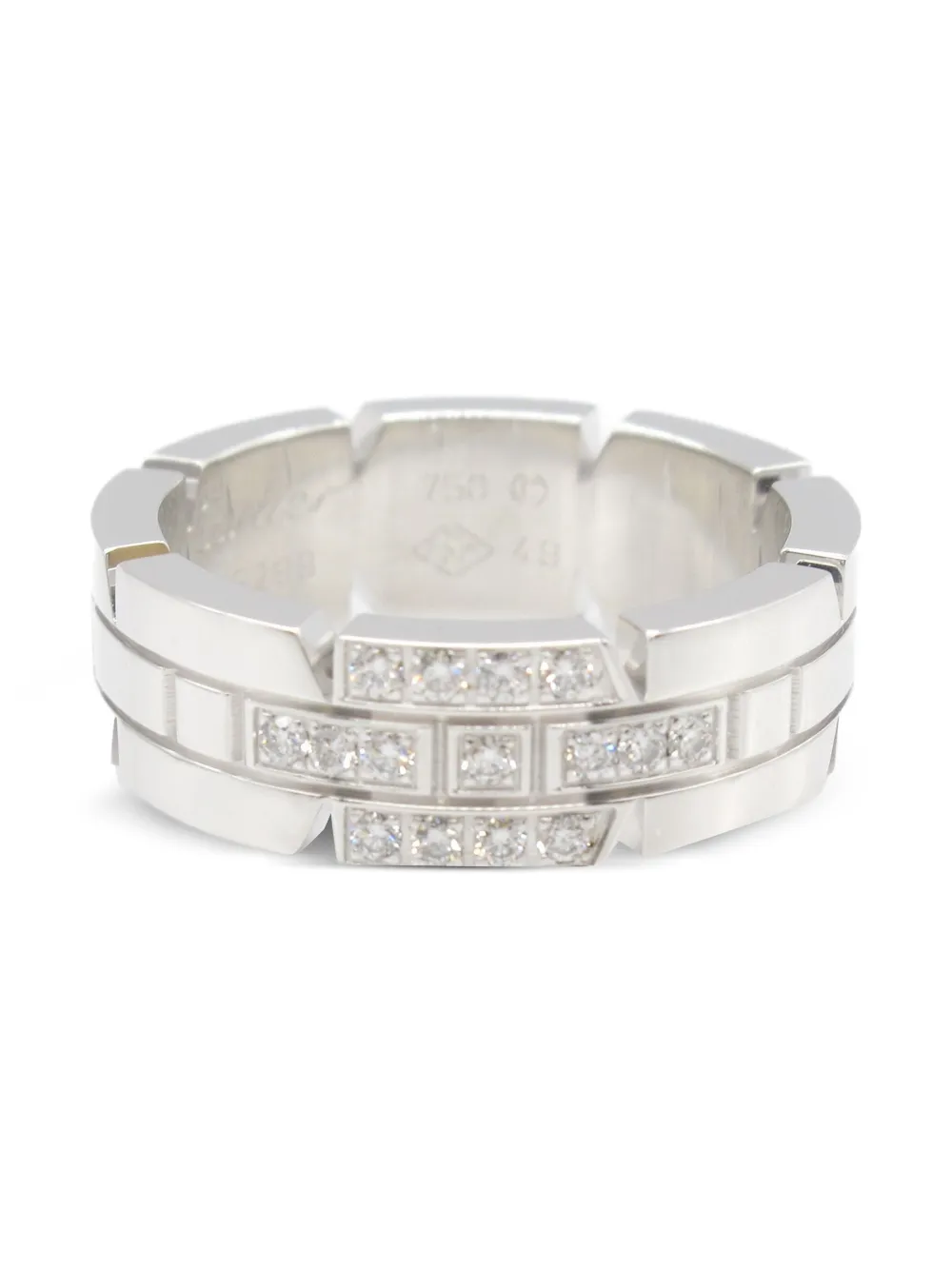 Cartier 2010 18kt white gold Tank diamond ring - ホワイト Cartier 2010 18kt white gold Tank diamond ring - ホワイト