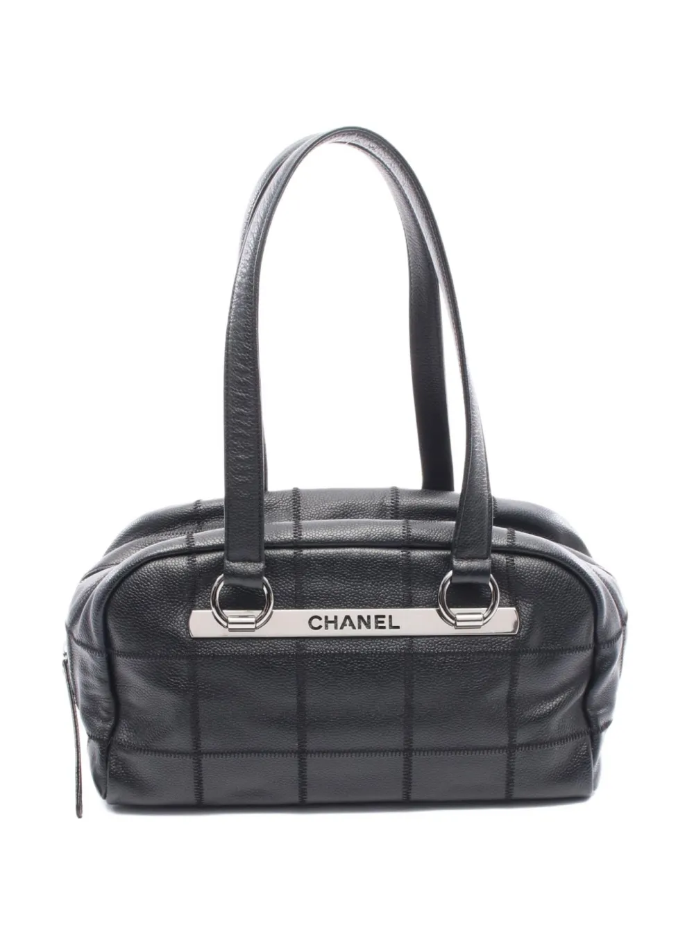 CHANEL Pre-Owned 2004-2005 Chocolate Bar shoulder bag - ブラック CHANEL Pre-Owned 2004-2005 Chocolate Bar shoulder bag - ブラック