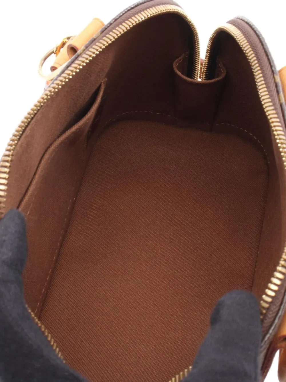Pre-owned Louis Vuitton 2013 Alma Bb Handbag In Brown
