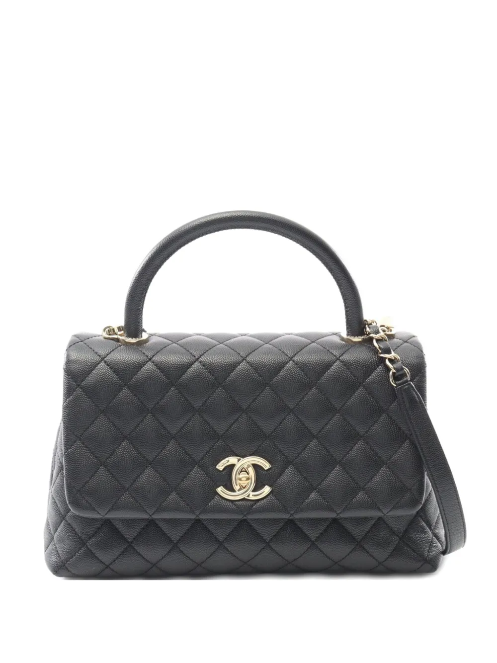 CHANEL Pre-Owned 2019 Coco Handle handbag - ブラック CHANEL Pre-Owned 2019 Coco Handle handbag - ブラック