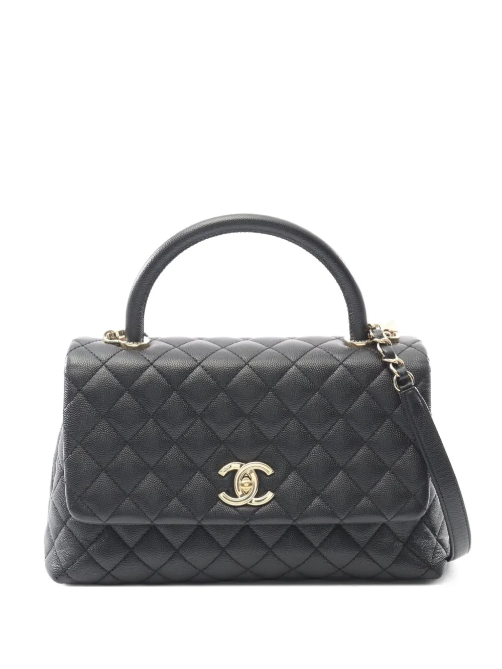 CHANEL Pre-Owned 2019 ココ ハンドル ハンドバッグ - ブラック CHANEL Pre-Owned 2019 ココ ハンドル ハンドバッグ - ブラック