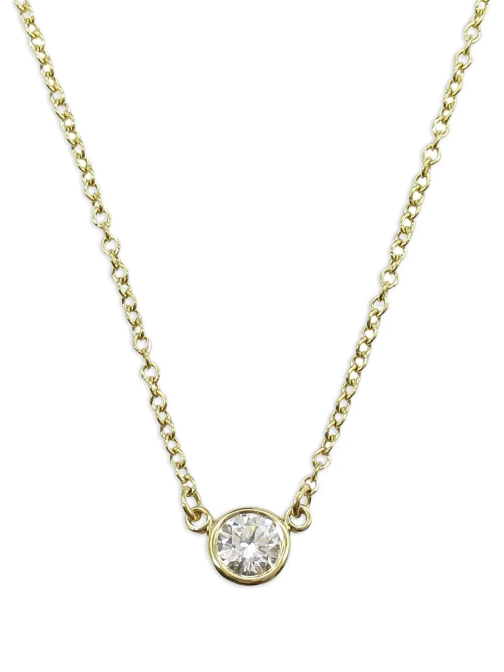 Tiffany & Co. Pre-Owned 2010s 18K yellow gold by-the-yard diamond necklace | Gold | Image 1