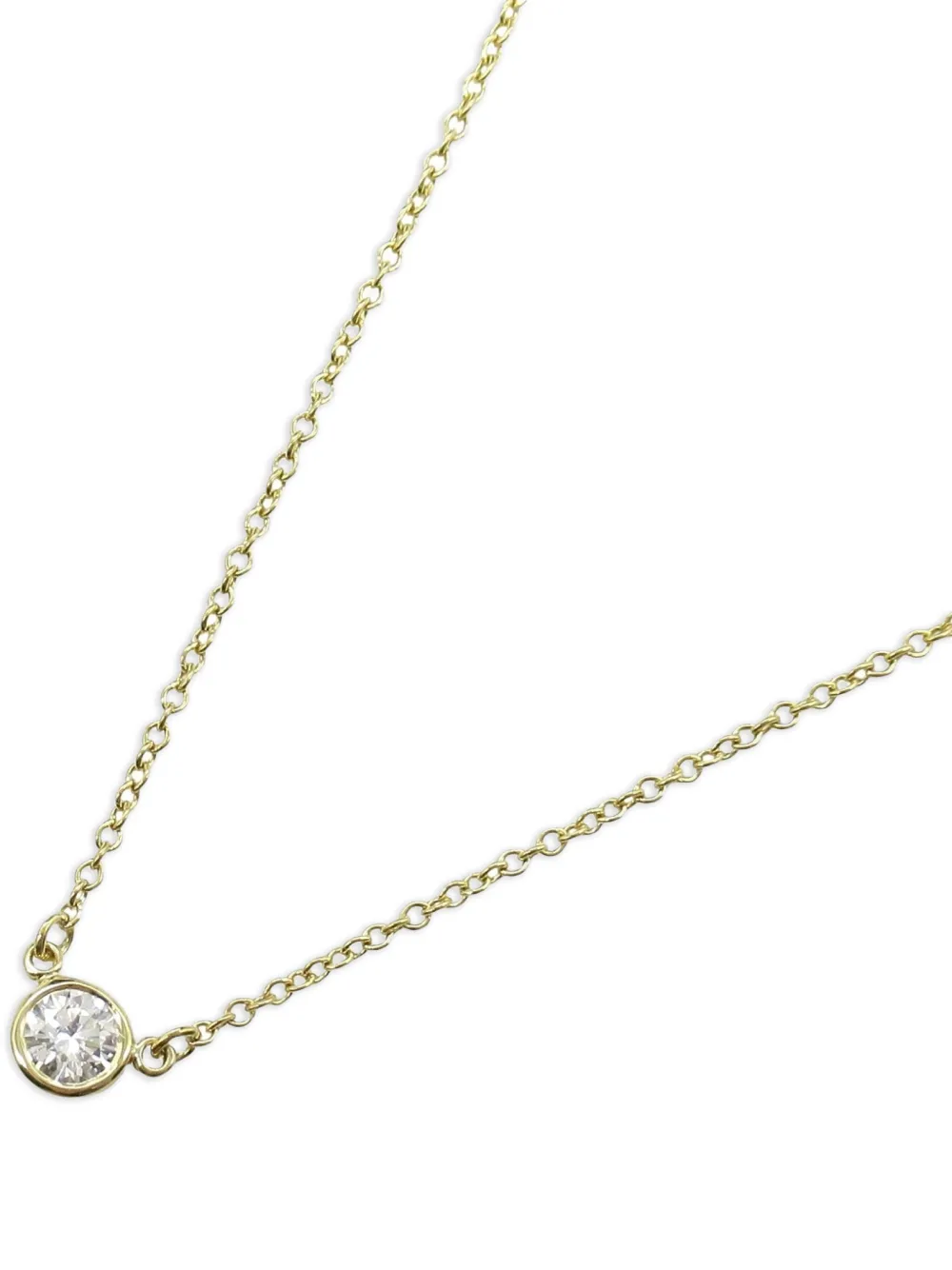 Tiffany & Co. Pre-Owned 2010s 18K yellow gold by-the-yard diamond necklace | Image 2
