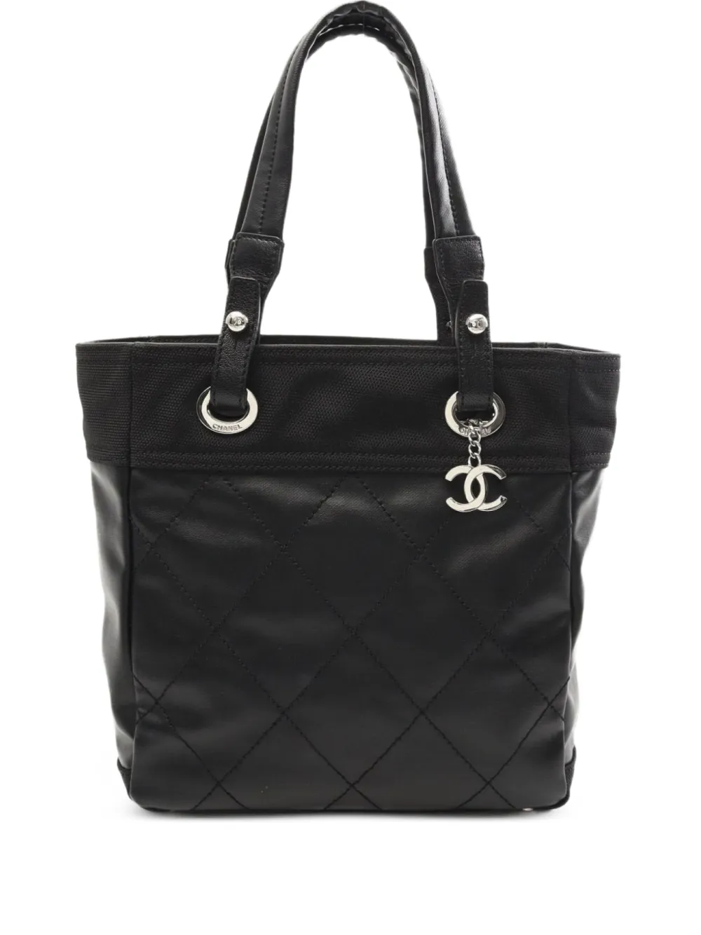 CHANEL Pre-Owned 2006-2008 Paris Biarritz PM handbag - ブラック CHANEL Pre-Owned 2006-2008 Paris Biarritz PM handbag - ブラック
