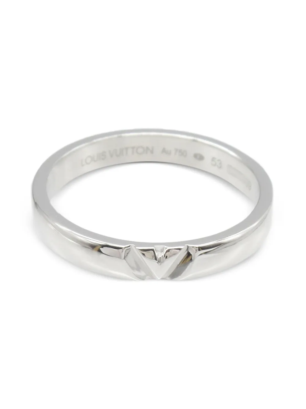 Louis Vuitton Pre-Owned Vシェイプ リング 18Kホワイトゴールド Louis Vuitton Pre-Owned Vシェイプ リング 18Kホワイトゴールド