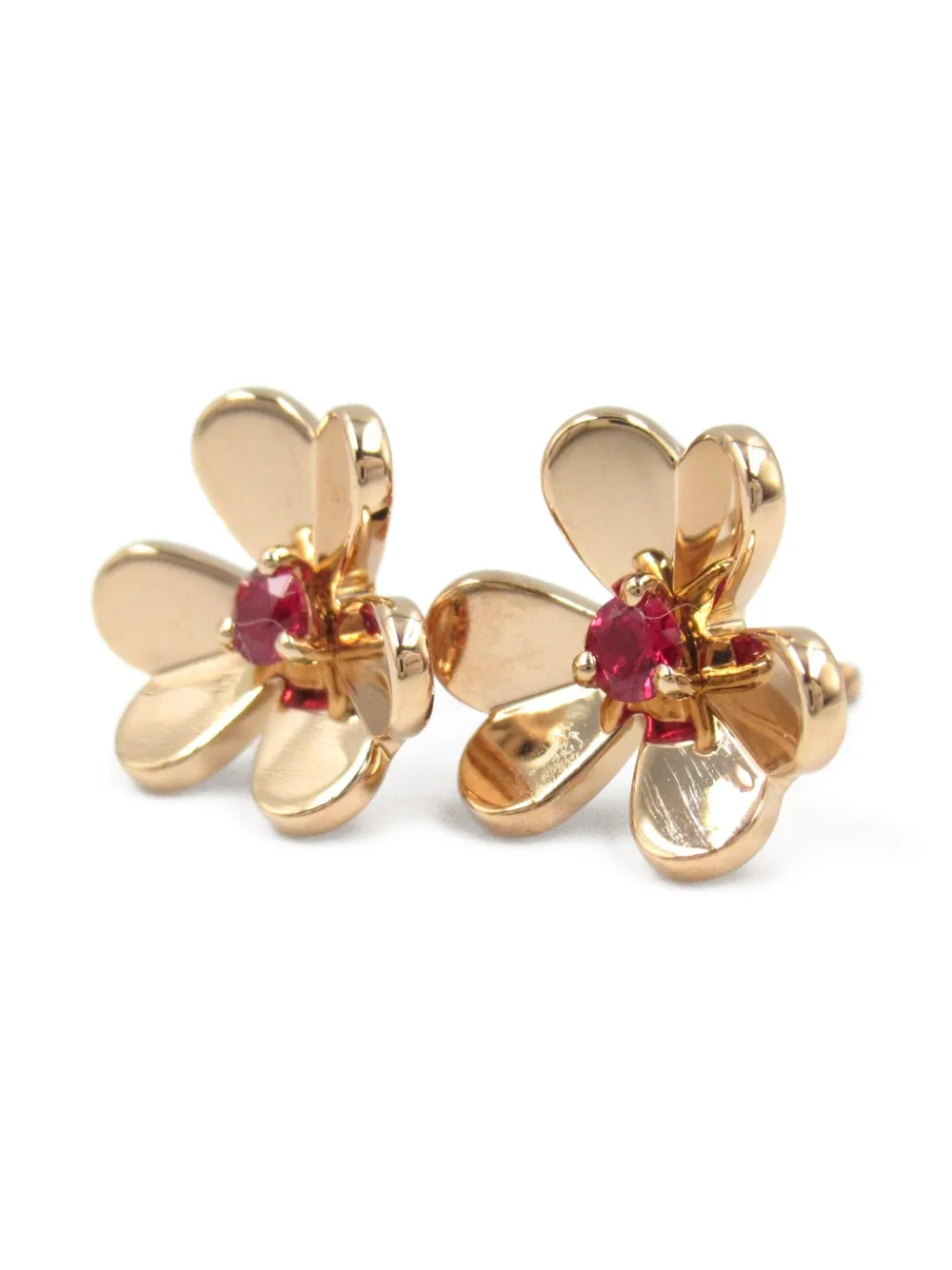 Van Cleef & Arpels 2010 18kt rose gold Frivole ruby earrings | Pre-Owned | Image 2