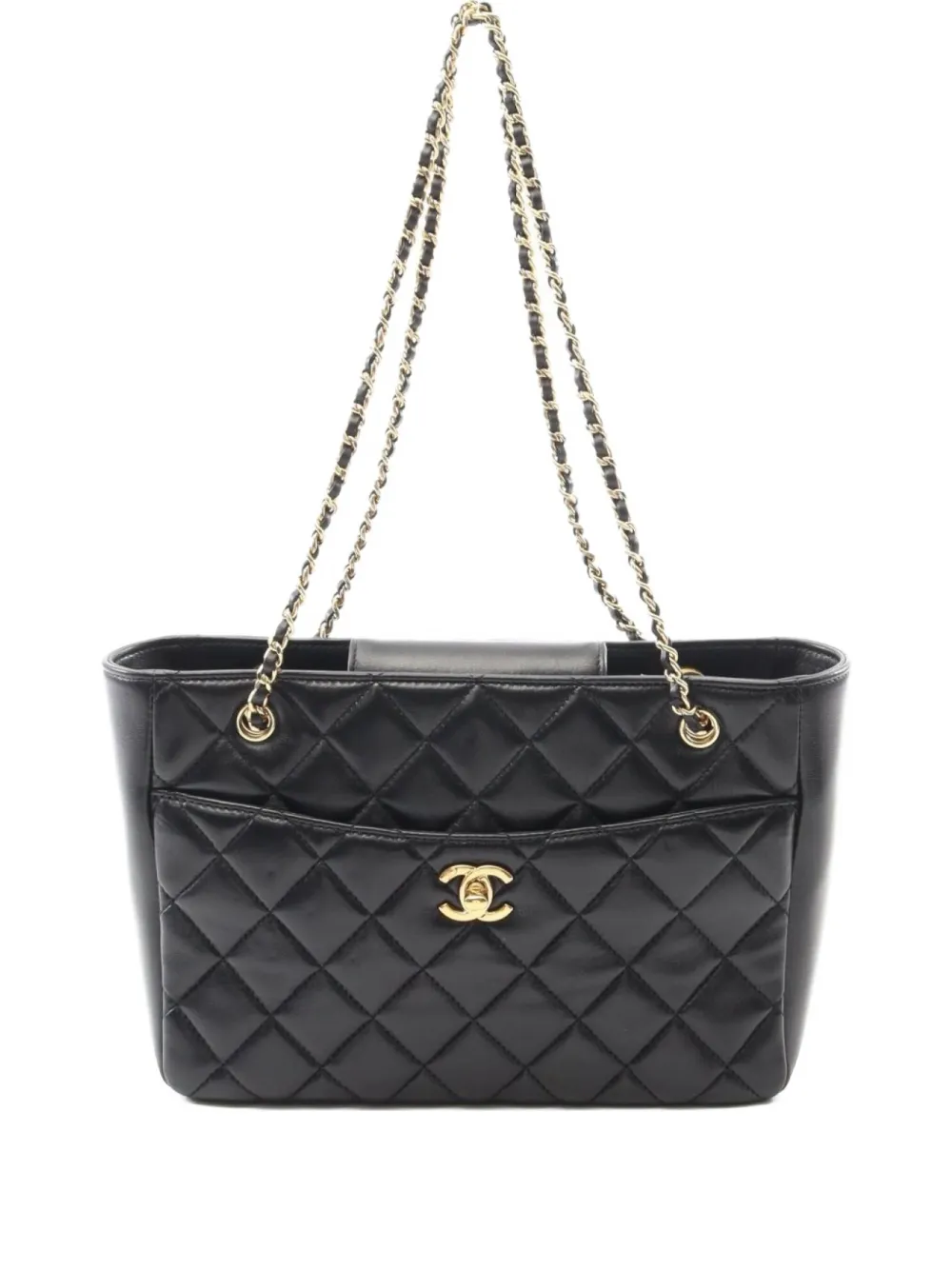 CHANEL Pre-Owned 2021 small Shopping bag - ブラック CHANEL Pre-Owned 2021 small Shopping bag - ブラック