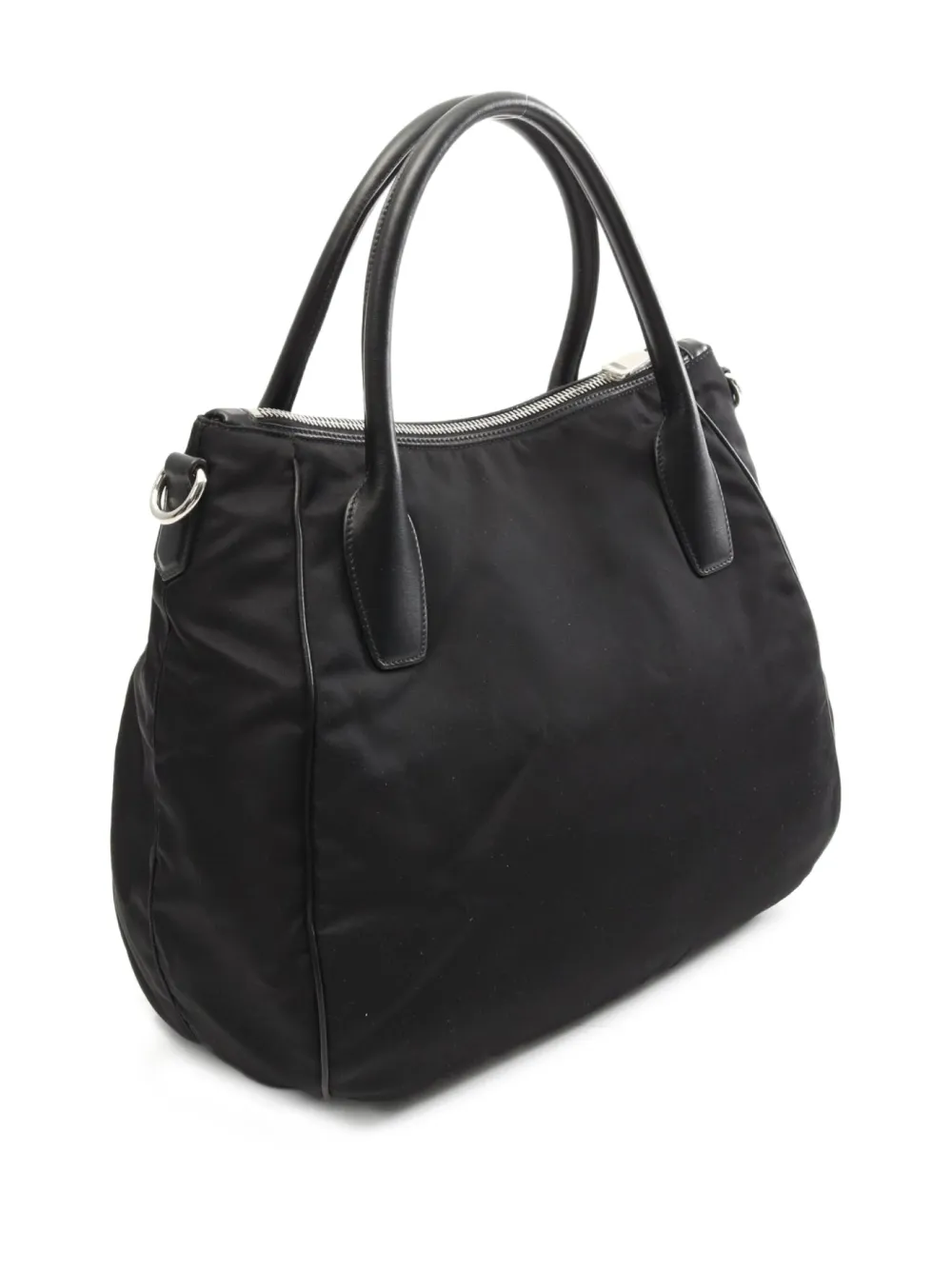 Prada Pre-Owned 2010s leather-trim tote bag | Image 2