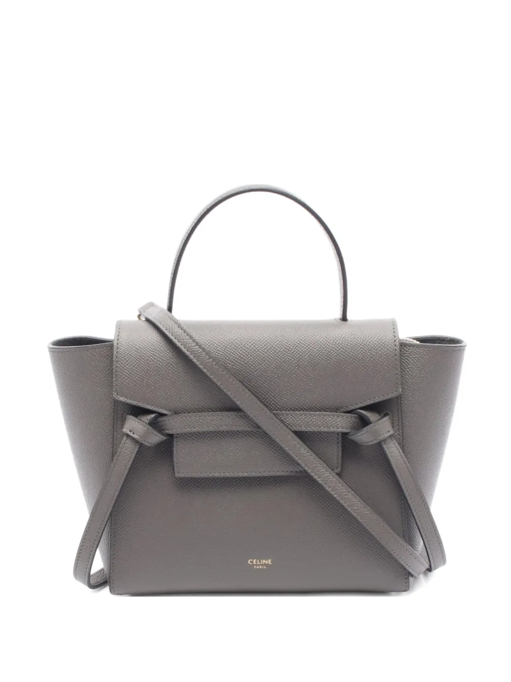 Pre-owned Celine 2010s Nano Belt Bag Two-way Handbag In Gray