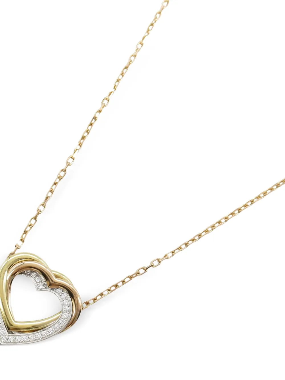 Cartier 2010s 18K yellow gold Trinity Heart diamond necklace | Image 2
