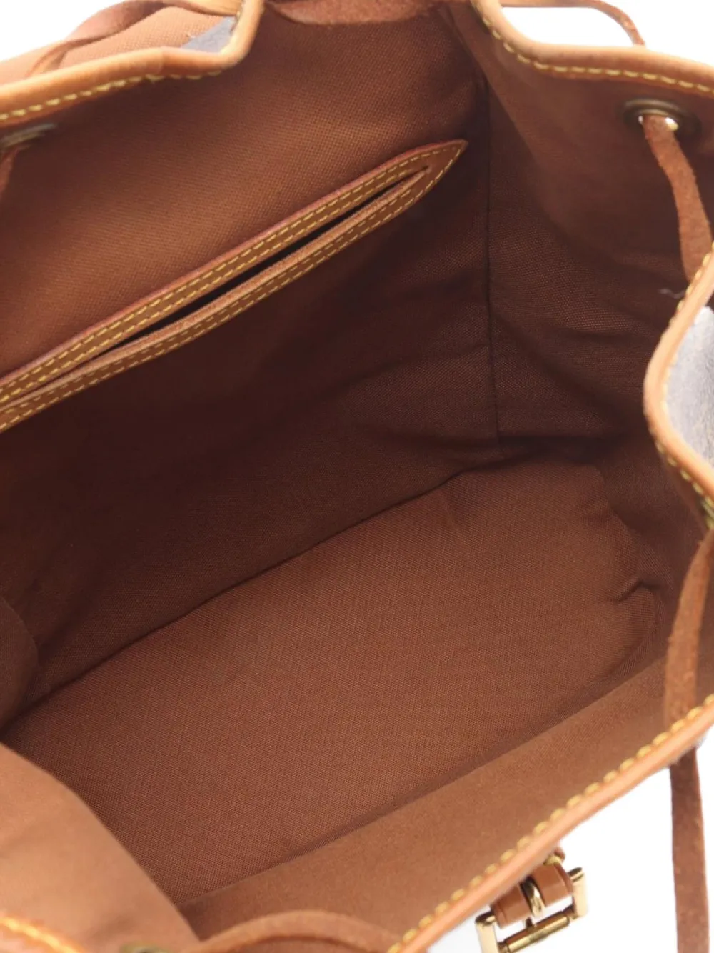 Pre-owned Louis Vuitton 2000 Montsouris Mm Backpack In Brown