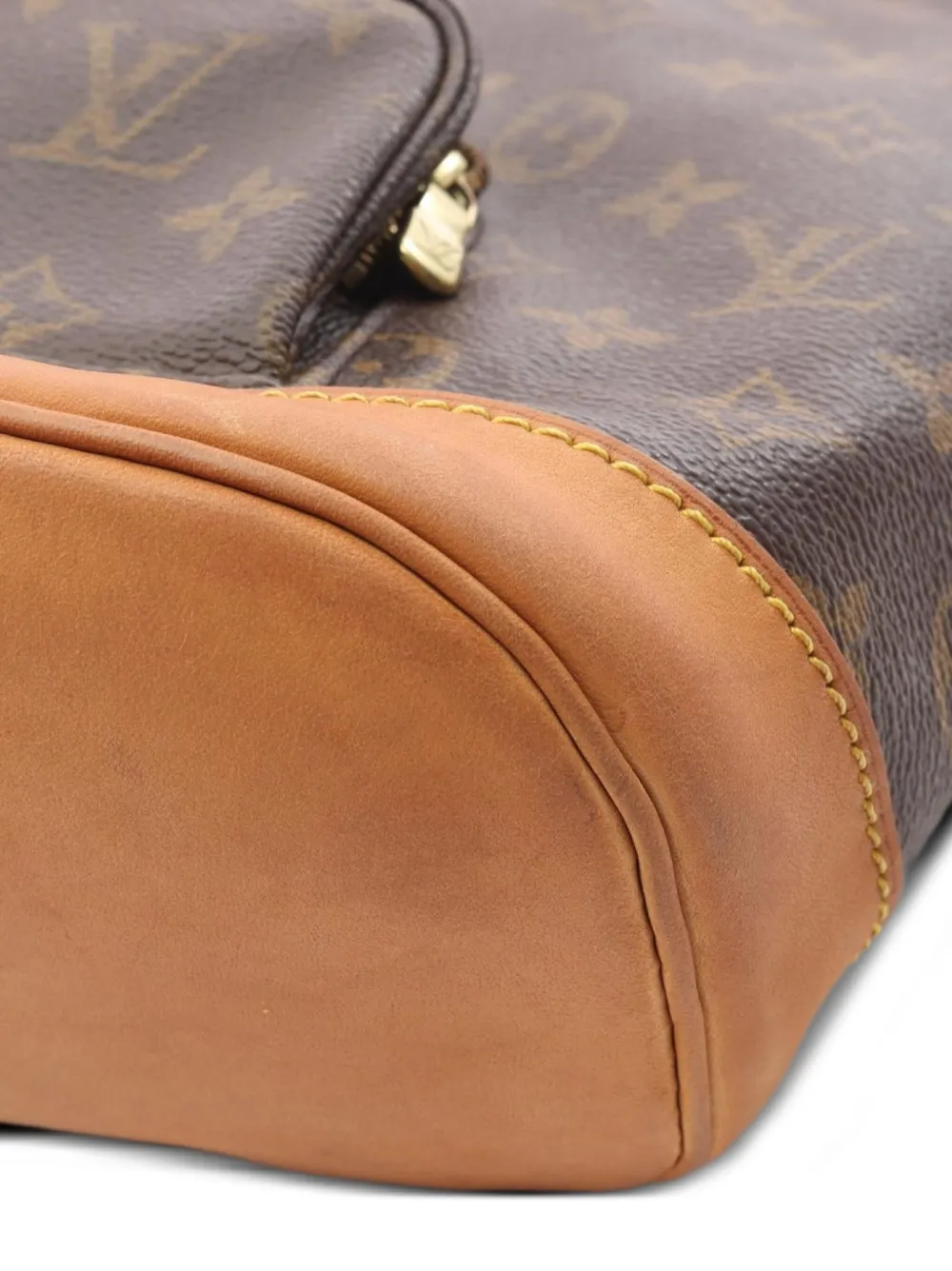 Pre-owned Louis Vuitton 2000 Montsouris Mm Backpack In Brown