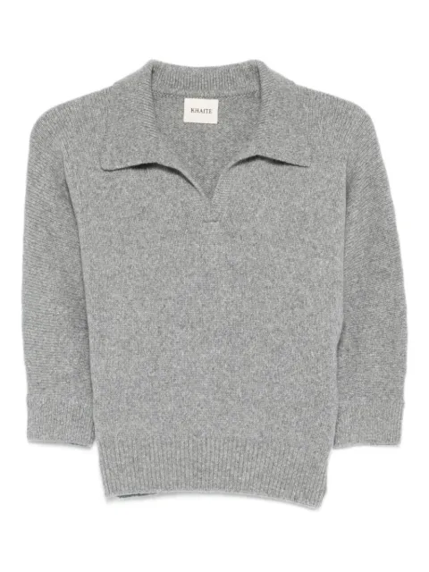 KHAITE Kaschmirpullover mit Poloshirtkragen