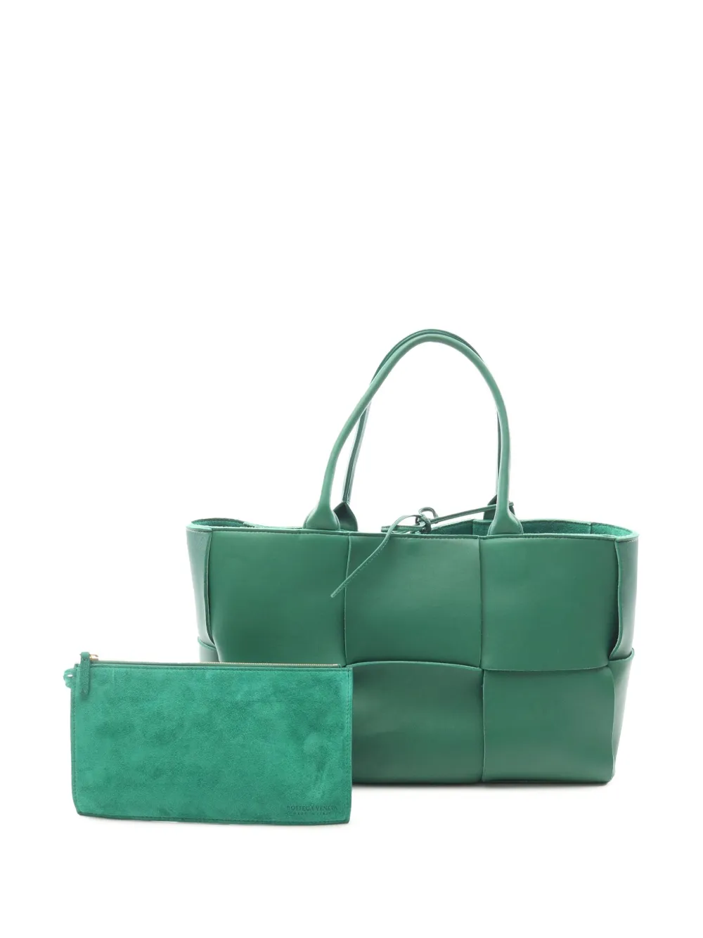 Bottega Veneta Pre-Owned 2012-2025 Medium Nappa Maxi Intrecciato Arco tote bag | Green | Image 1