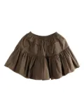Cecilie Bahnsen ruffled pocket skirt - Brown